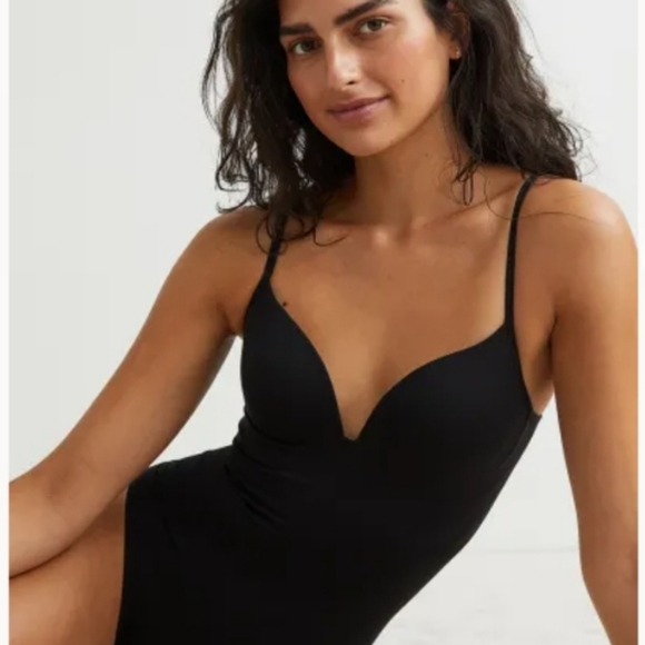 H&M WIRED PLUNGE NECK BODYSUIT NWT - Picture 6 of 10